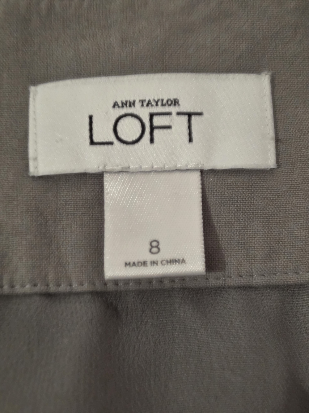 LOFT Taupe 100% Silk Asymmetrical Wrap Mini Skirt Women's Size 8 - Picture 6 of 9